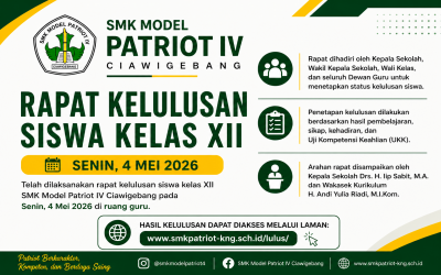 Penetapan Kelulusan Siswa Kelas XII Tahun Ajaran 2025/2026