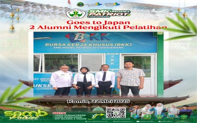 Dua Alumni SMK Model Patriot IV Ciawigebang Ikuti Pelatihan Ke Jepang