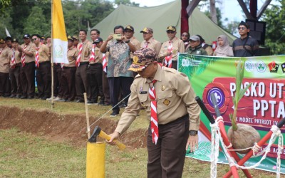 Perkemahan Penerimaan Tamu Ambalan SMK Model Patriot IV Ciawigebang Tahun 2025 Berlangsung Meriah